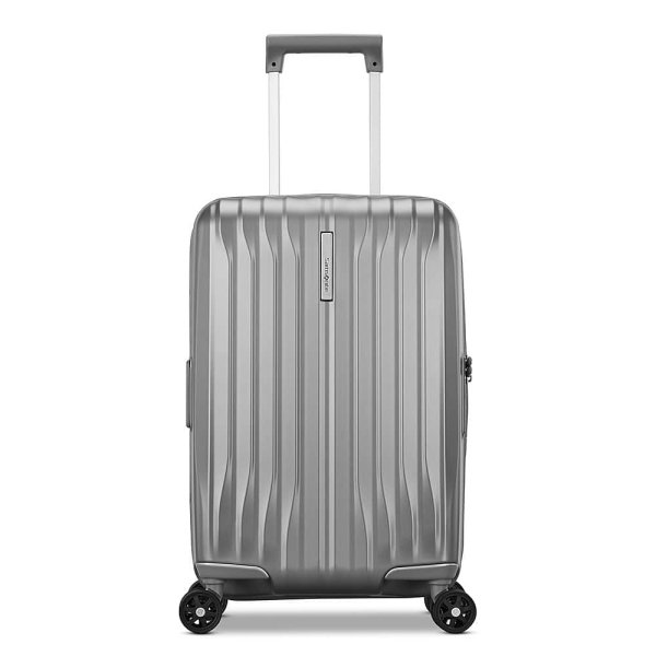 UpLIFT HS 20" Expandable Carry on Spinner Suitcase - Silver Shimmer
