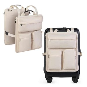 Large Foldable Tote Duffle Bag Beige